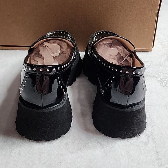 RAID Niamh studded chunky loafers in black patent Size UK 3 / US 5 - Picture 4 of 8